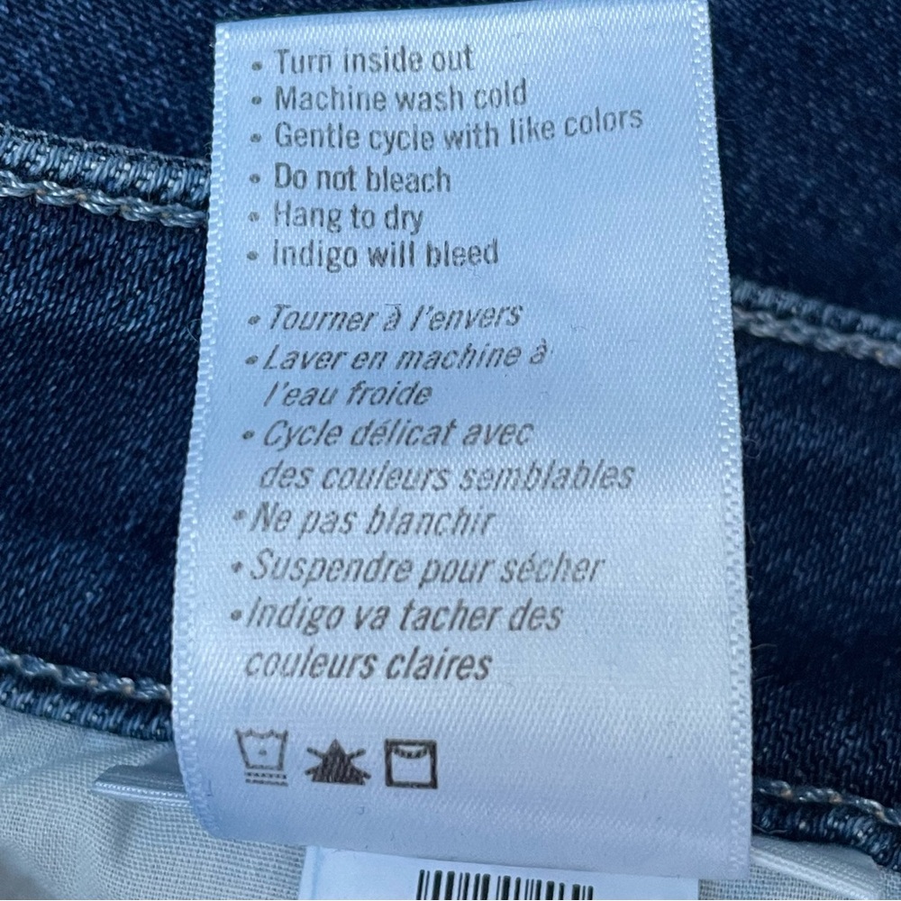 PAIGE Anessa Wide Leg Jeans Foreign Film Blue 27 NWT - Picture 15 of 16